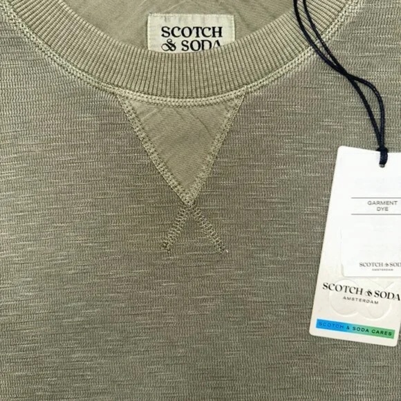 Scotch & Soda | Crewneck Sweater | Army Green Small - Picture 3 of 4
